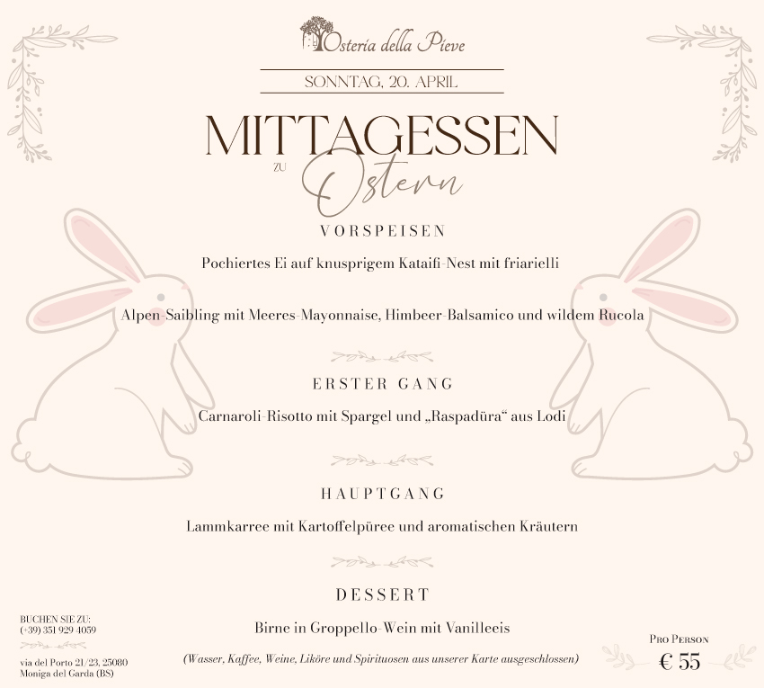 Mittagessen zu Ostern